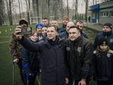 UAF President Andriy Shevchenko attends training session of Ukraine's national team consisting of amputee players