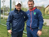 Ребров посетил тренировку «Олимпика» (ФОТО)