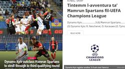 «Результат  говорить про якість української футбольної школи», — мальтійські ЗМІ про «Динамо»