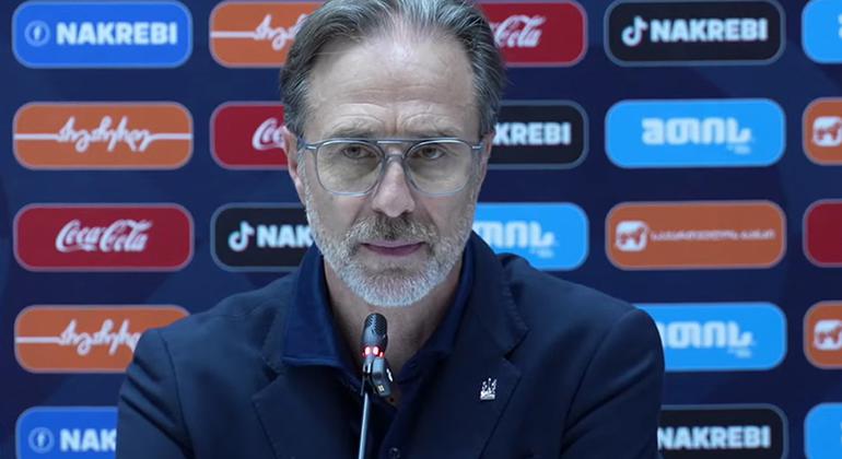 Грузия — Украина — 0:0. Пресс-конференция. Андреа Мальдера: «Очень доволен теми, кто сегодня играл»