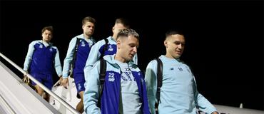 «Динамо» прибыло в Баку на ответный матч с «Карабахом» (СПИСОК ИГРОКОВ)
