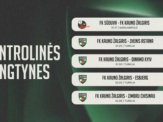 Офіційно. «Кауно Жальгіріс» оголосив про проведення спарингу з «Динамо» під час тренувальних зборів у Туреччині