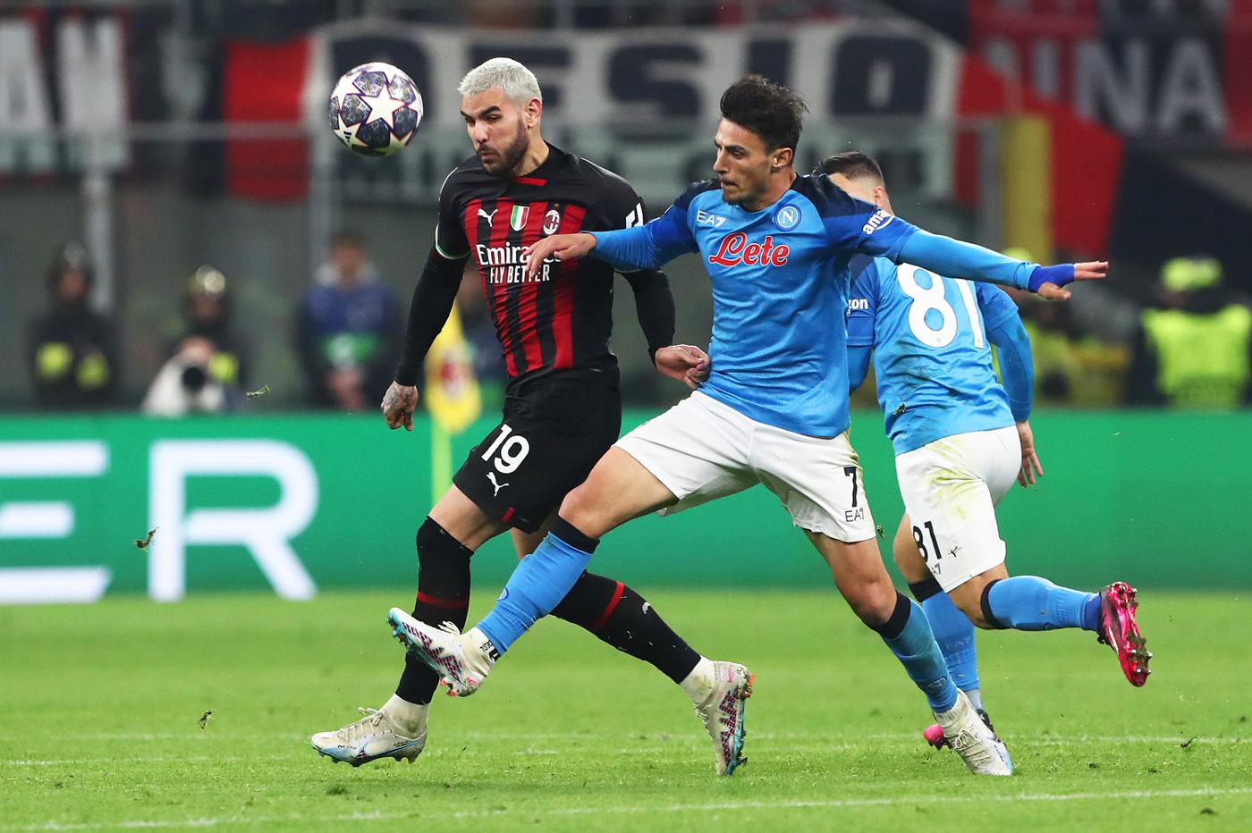 Mailand - Neapel - 1:0. Champions League. Spielbericht, Statistiken