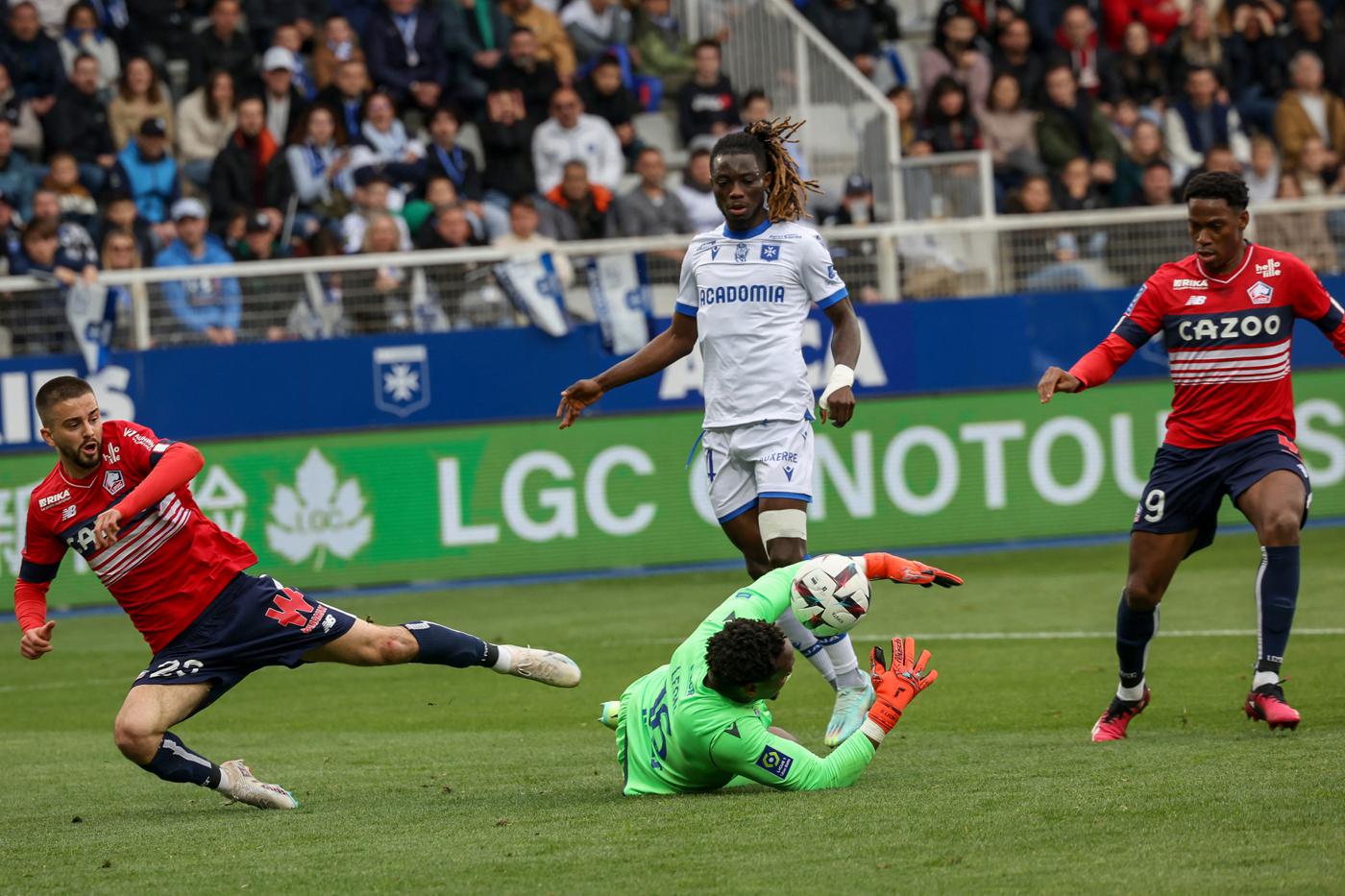 Auxerre Lille French Championship Round Match Review Statistics April