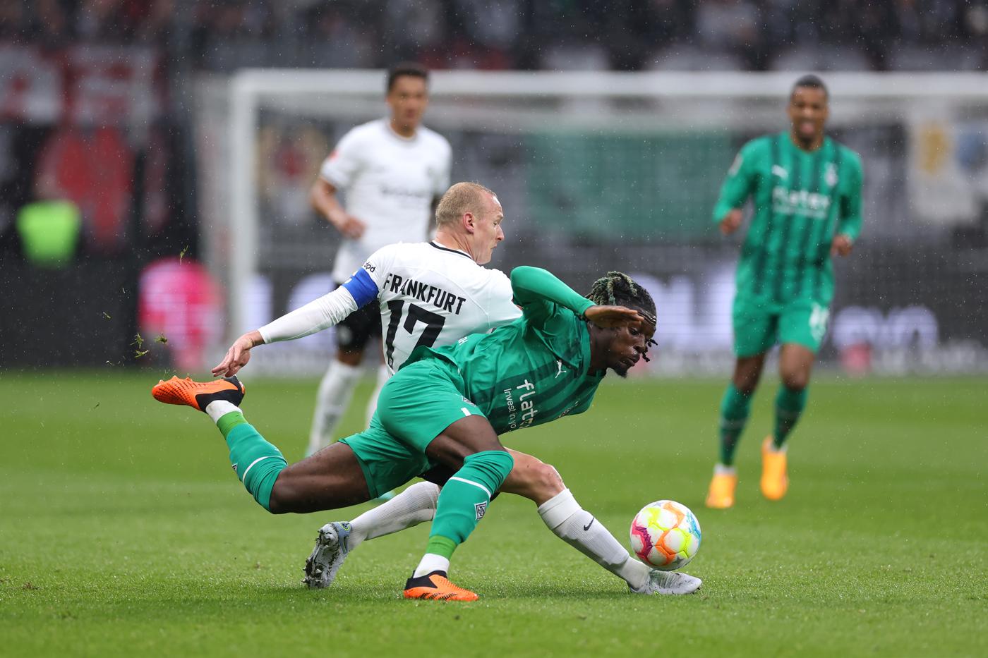 Eintracht - Borussia M - 1:1. Mistrzostwa Niemiec, 28. runda. Przegląd meczu, statystyki