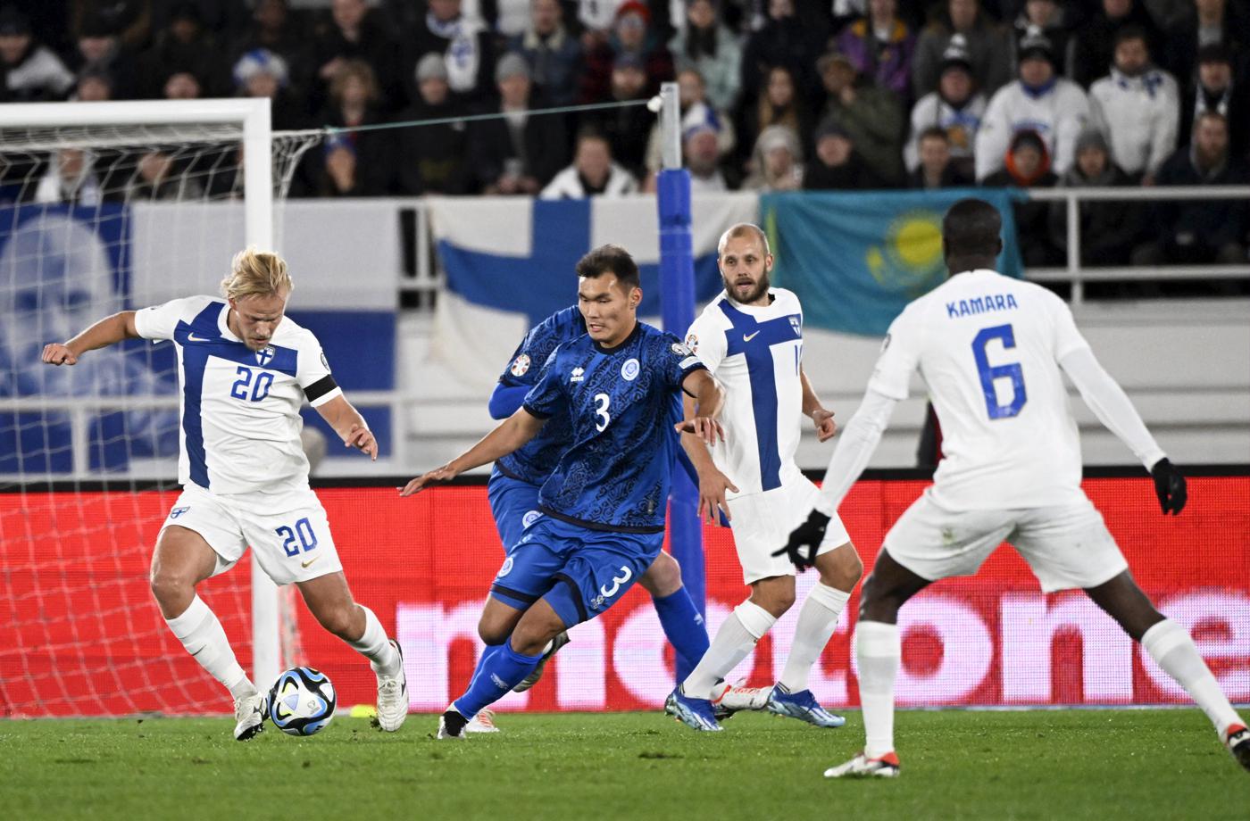 Финляндия - Казахстан - 1:2. Евро-2024. Обзор матча, статистика
