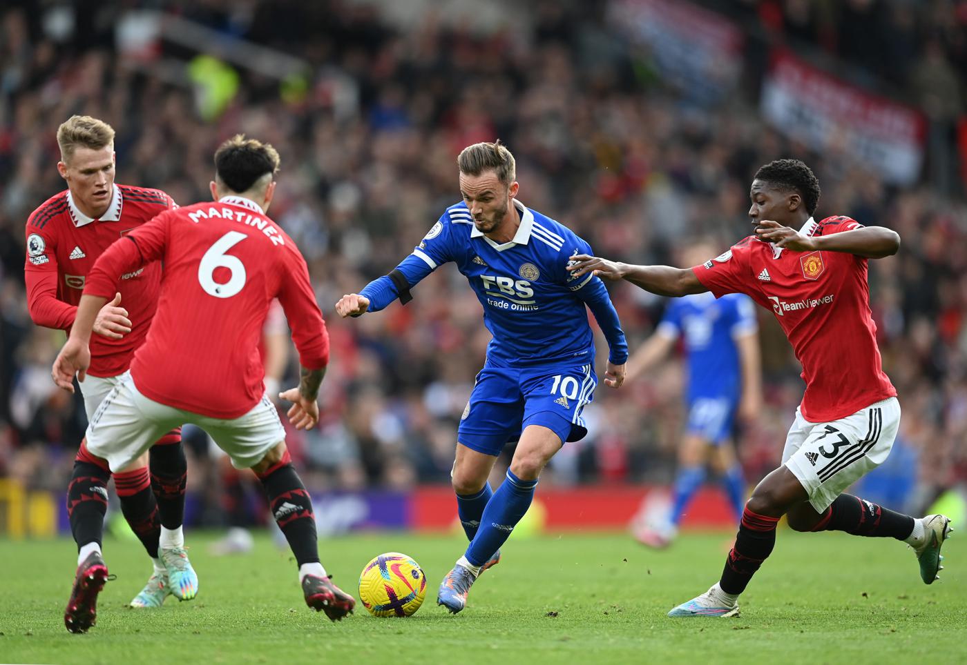 "Man. United" - "Leicester" - 3:0. Championship of England, 24th round. Match review, statistics
