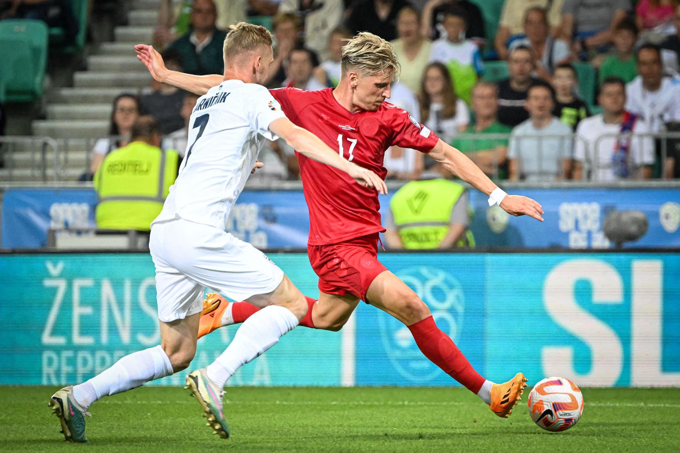Словения - Дания - 1:1. Евро-2024. Обзор матча, статистика