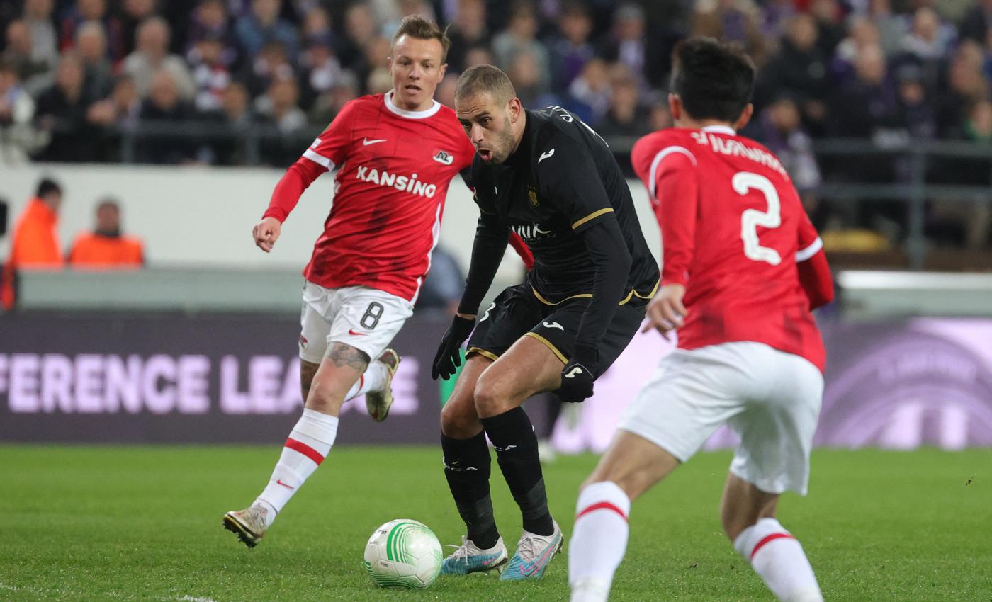 Anderlecht - AZ - 2:0. Konferenz Liga. Spielbericht, Statistiken