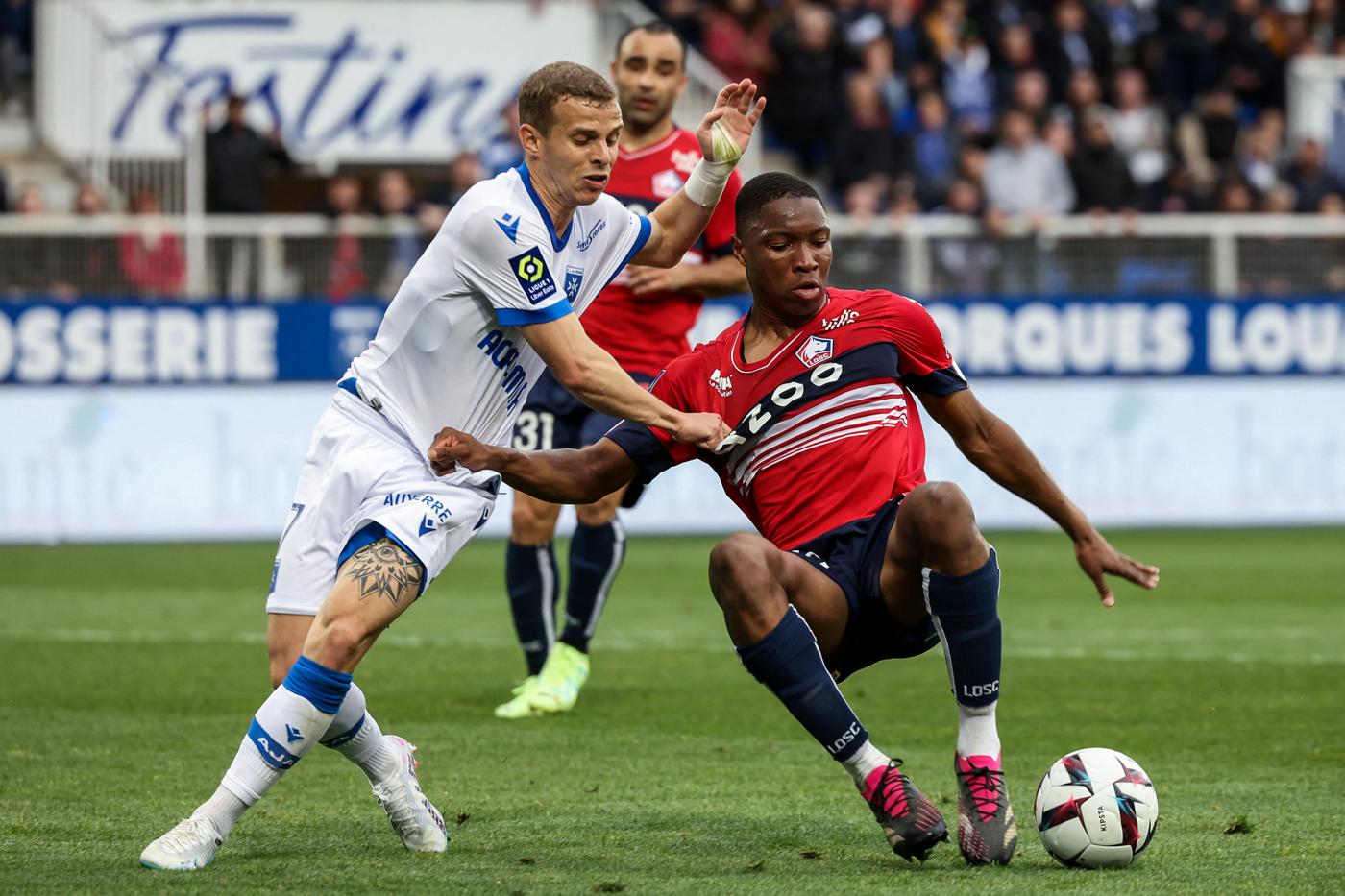Auxerre Lille French Championship Round Match Review Statistics April