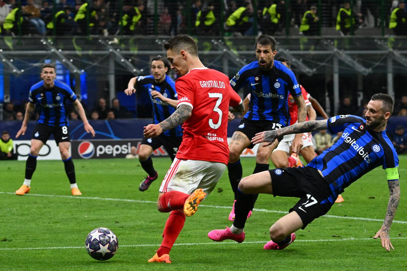 Inter - Benfica - 3:3. Champions League. Spielbericht, Statistik