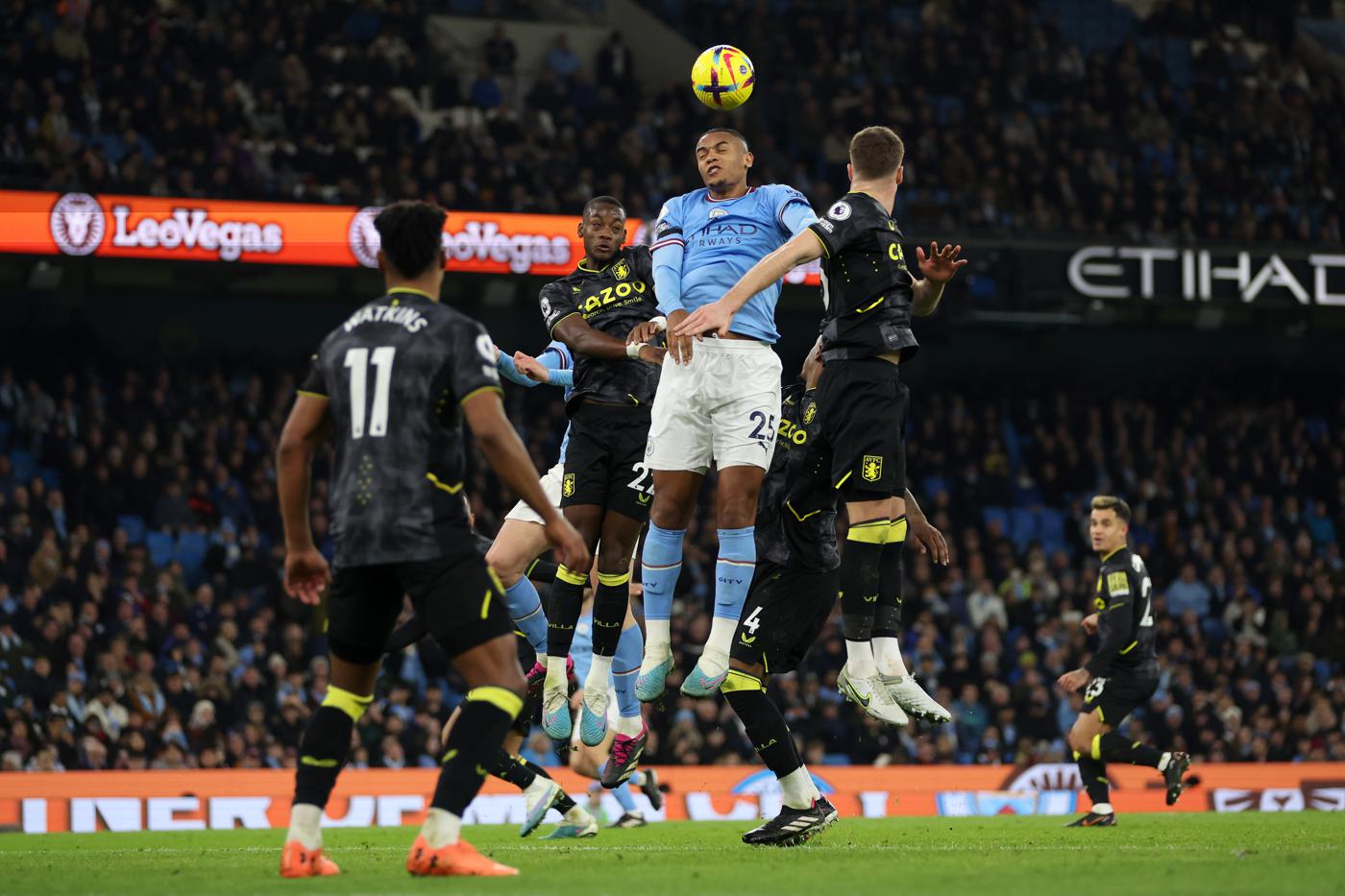Manchester City - Aston Villa - 3:1. Meisterschaft von England, 23. Runde