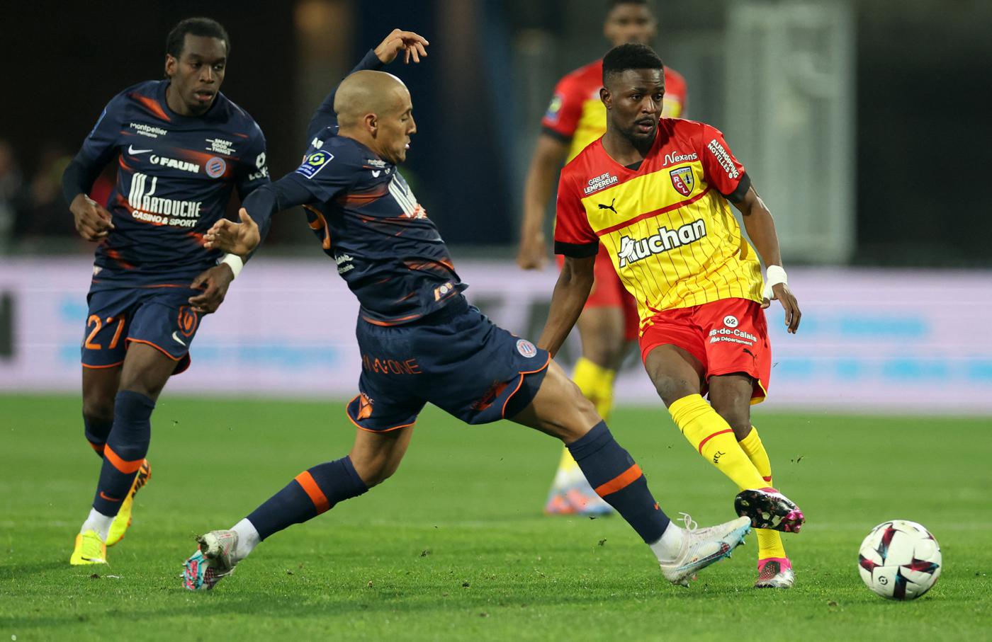 Montpellier gegen Lans - 1-1. Französische Meisterschaft, Runde 25. Spielbericht, Statistik