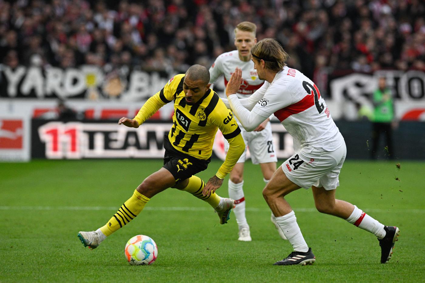 Stuttgart - Borussia D - 3:3. Deutsche Meisterschaft, 28. Runde. Spielbericht, Statistiken
