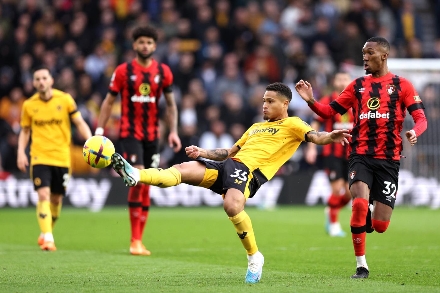 Wolverhampton - Bournemouth - 0:1. Mistrzostwa Anglii, runda 24