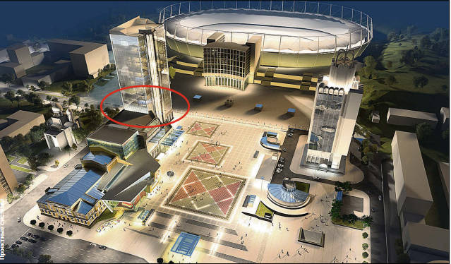 Перед «Олимпийским» собираются строить 21-этажный «Троицкий-2»