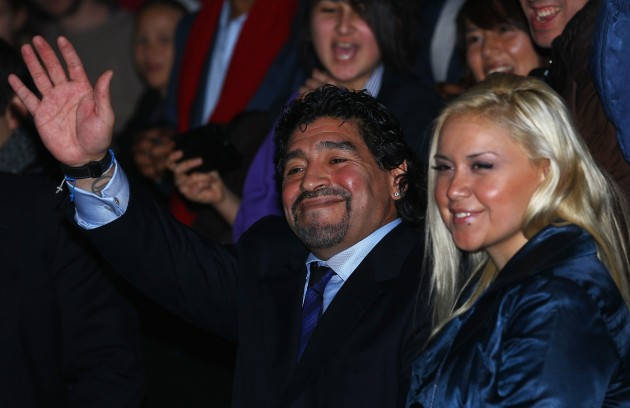 Диего Марадона и Вероника Охеда