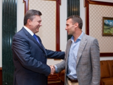 Виктор Янукович<br>и Андрей Шевченко 