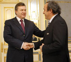 Янукович и Платини