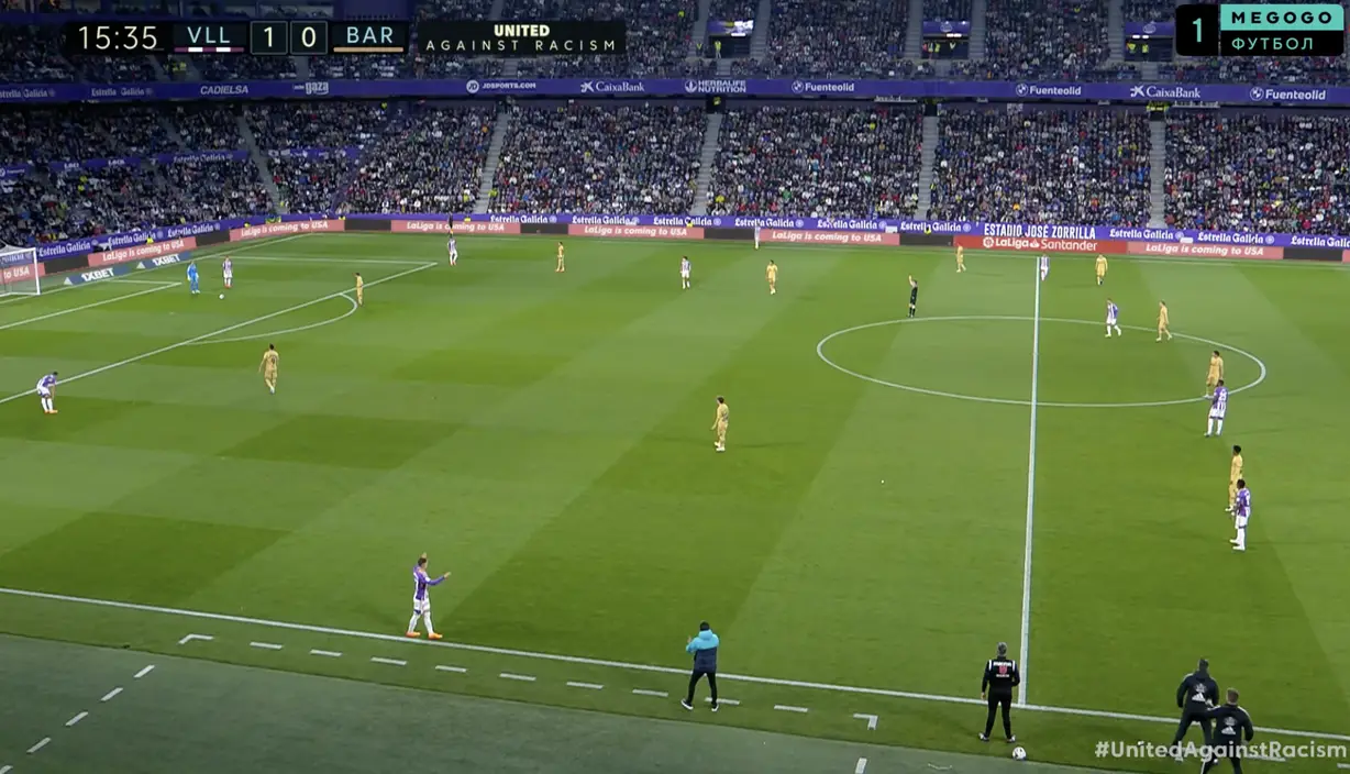 La Liga has replaced the Ukrainian flag with "United Against Racism