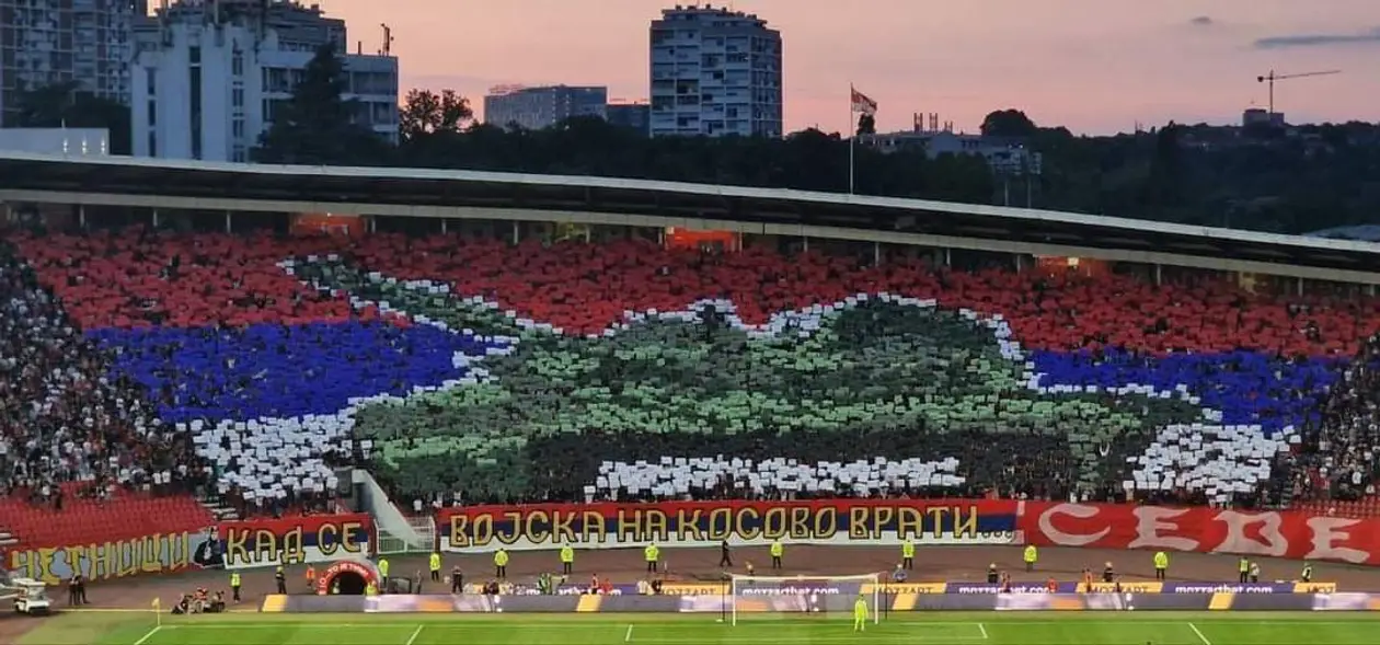 Crvena Zvezda fans with the loudest pre-game ceremony ever? 