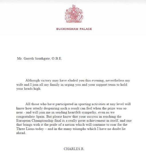 Письмо Чарльза III